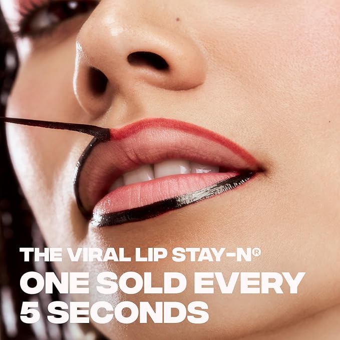 Sacheu Lip Liner STAY-N Peel Off Lip Stain — Long Lasting Waterproof Lip Tint with Hyaluronic Acid & Vitamin E — Transfer Proof Matte Finish, Vegan & Cruelty-Free (PLUMped)