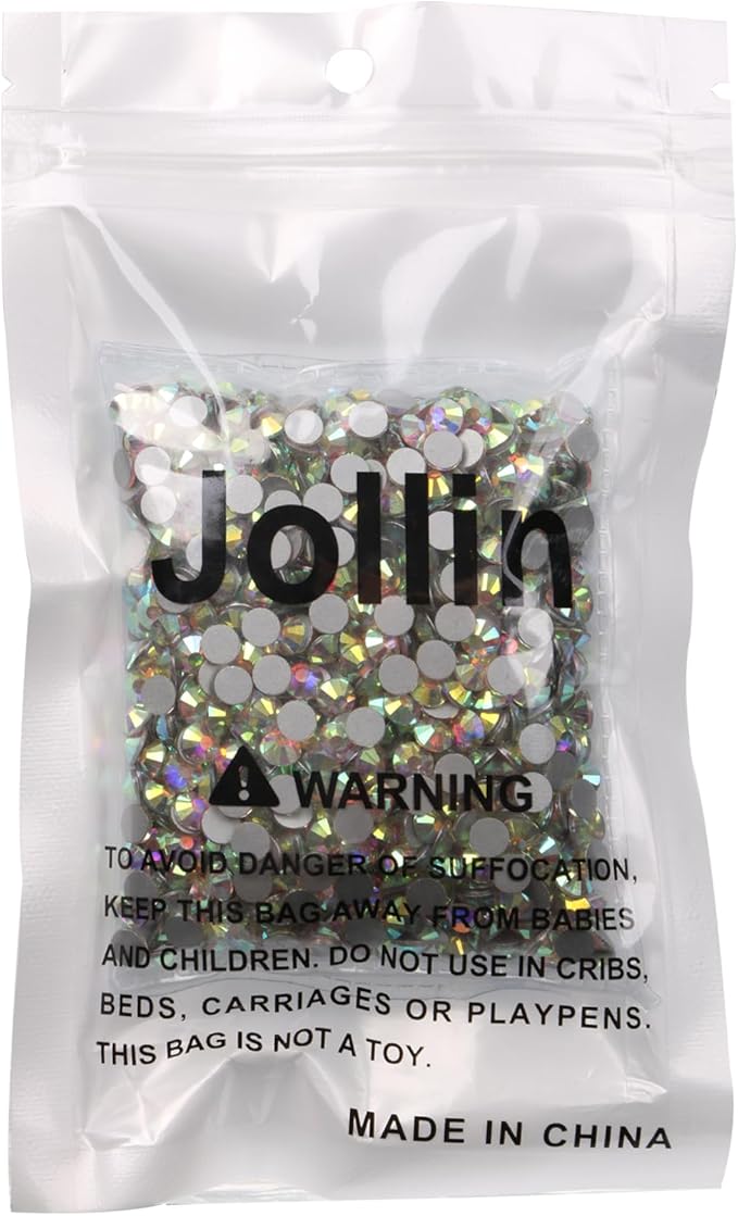 1440pcs Glue Fix Crystal Flatback Rhinestones Glass Diamantes Gems for Crafting Nail Art Crafts Decorations Clothes Shoes 4.8mm (ss20, Crystal AB)