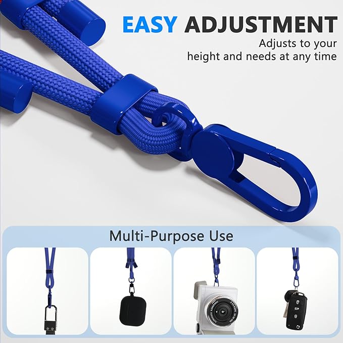 4 Pack Phone Lanyard & Wrist Strap, Cell Phone Lanyard for Around The Neck Adjustable Phone Strap for Most Smartphones