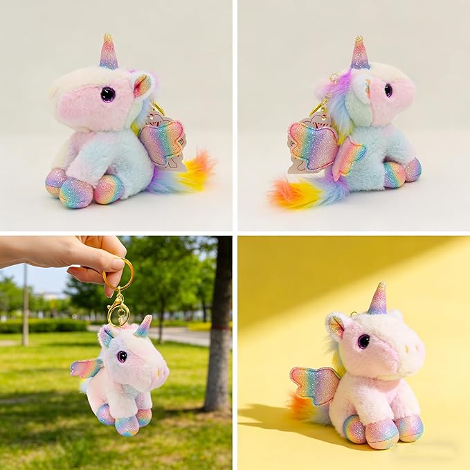 Cute Plush Keychain, Car Pendant, Bag Purse Backpack Charm Accessory, Gift for Girls Women