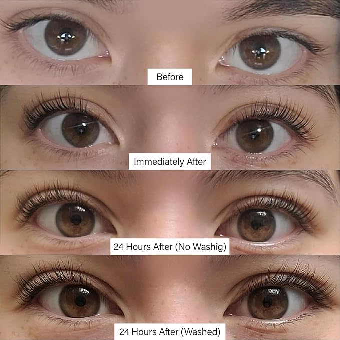 Eyelash Lift Kit – Instant, Salon-Quality Curls Without Harmful Hormones – Safe DIY Kit with 3 Applications – Long-Lasting Lift for Gorgeous Lashes in Minutes
