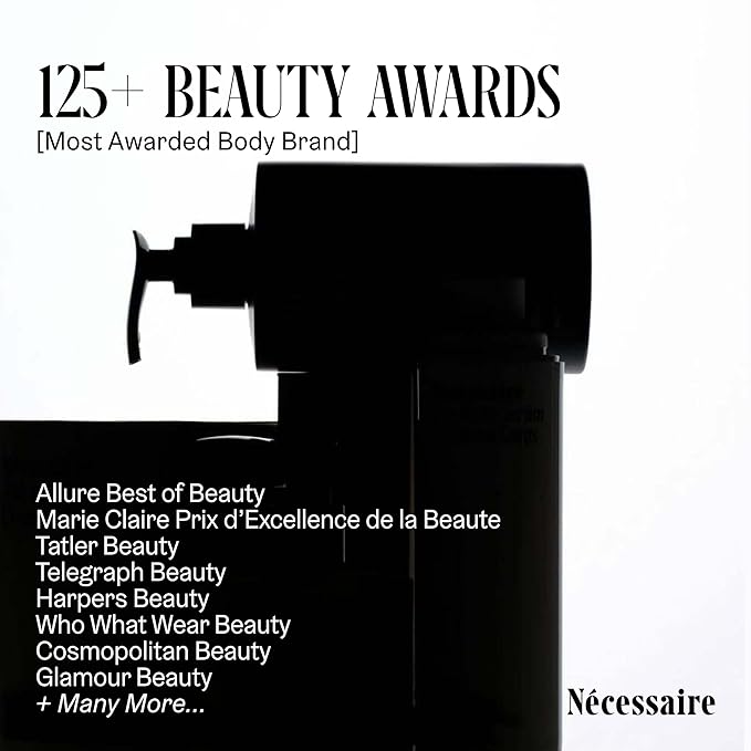Nécessaire The Body Lotion Eucalyptus – Multi-Peptide - Firming Body Lotion for Women + Men. 2.5% Niacinamide. Non-Comedogenic Lotion for Sensitive Skin – 450ml/15.2 fl oz