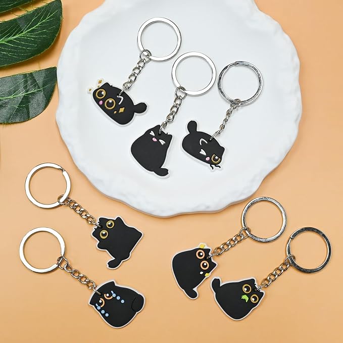 Keychains Bulk DIY Cute Keychain Charms Backpack Charms for Girls Backpack Keychains PVC Key Ring Party gifts