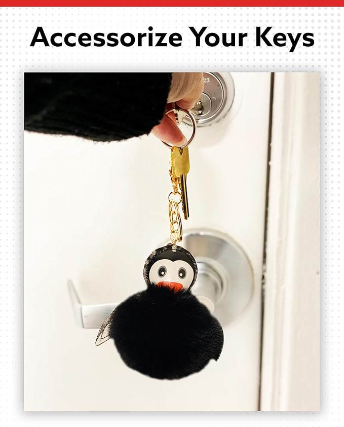 ALPI Super Plush Keychain - Cute Keychain for Bags, Keys, & More - Adorable Purse Charm - Pack of 5