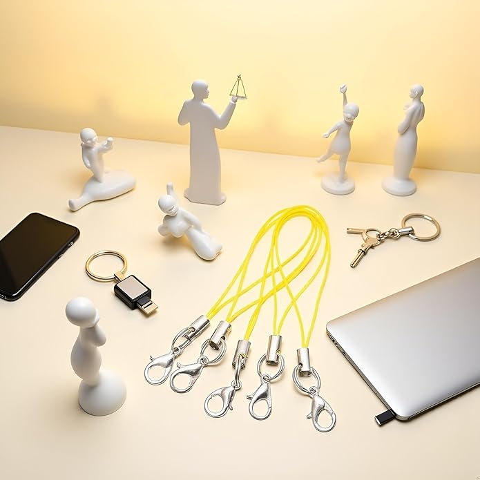 20 Pcs Mobile Phone Rope Strap Charm Lariat Lanyard with Lobster Clasp Cords, Cell Phone Charms, Car Keychain, for Cellphone/USB Drive/Keychain/DIY Jewelry Accessories