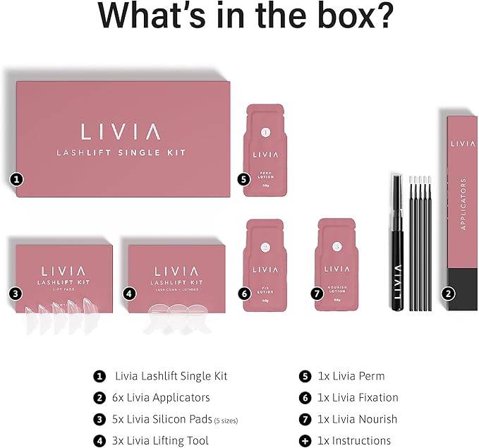 Eyelash Lift Kit – Instant, Salon-Quality Lashes at Home – Safe & Easy DIY for Stunning, Long-Lasting Curls – Gentle, Hormone-Free Formula
