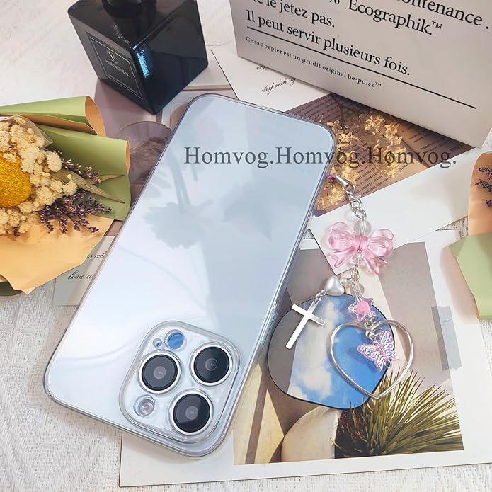 1-4PCS Cute Phone Charms Aesthetic Y2K Cell Phone Charms Strap Pink Strawberry Butterfly Star PhoneCharm Y2K Accessories for Bag Keychain Airpods Camera Pendants Decor