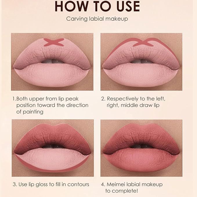 BestLand 12Pcs Matte Liquid Lipstick + Lip Liner Pens Set, Velvety Nude Lip Stain Waterproof Long Wear Makeup Gift Set