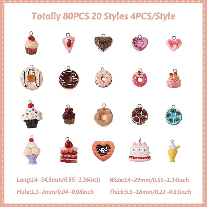 Craftdady Resin Plastic Miniature Food Snack Pendants Charms Ice Drink Juice Pendants Cute Bottle Fruit Keychain Charms Hang Ornament for DIY Craft Earring Bracelet Necklace Jewelry Making