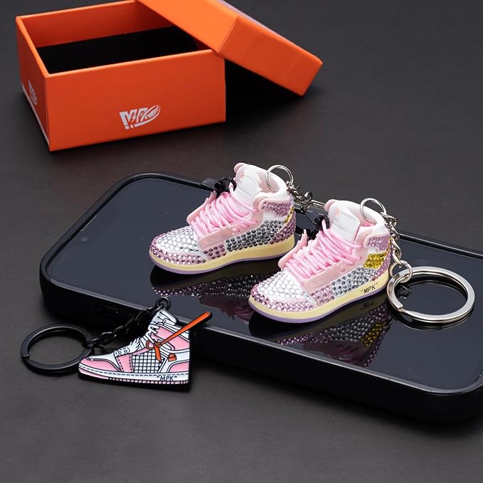 MPK 3D Mini Shoe Keychain,Sneaker Shoe lovers Keychainirthday Birthday Party Mystery Goodie Bag Prizes