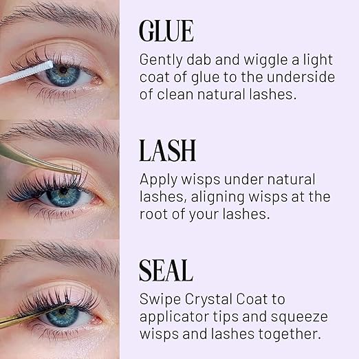 Lilac St - Eternal Bond (Black) - Lash Cluster Glue - Mini Mascara Wand Applicator - Strong & Flexible Hold - Waterproof - Sensitive Eyes Safe - Cruelty Free, Vegan, Women Founded - 0.16 fl oz