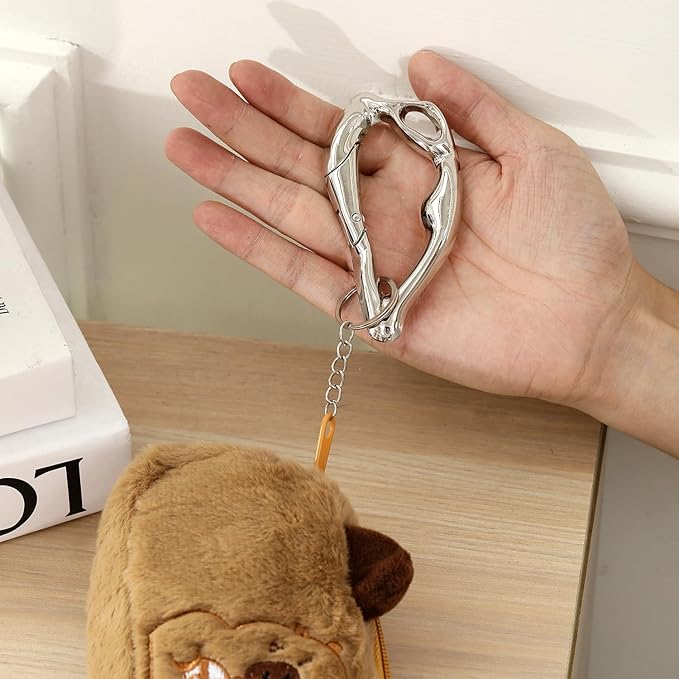 Cute Y2K Carabiner Keychain Clips Irregular Cool Multi-Use Large Heavy Duty Carabiner Hook Key Ring Outdoor Accessories Buckle