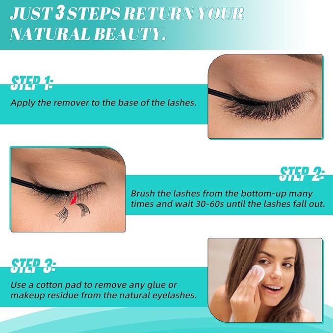 Eyelash Extension Remover 12ML,Lash Cluster Remover For Lash Extensions,Individual Lashes Remover Non Irritating,Diy Eyelashes Clusters Glue Remover Oil,Eye Cleanser For Removal Diy Lash Extensions