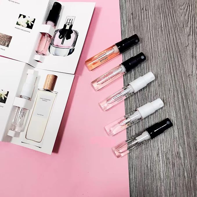 Pilestone Women's Designer Fragrance Sampler Set - Luxury High End Perfume Vial Sample Most Popular (8 Random Vials)