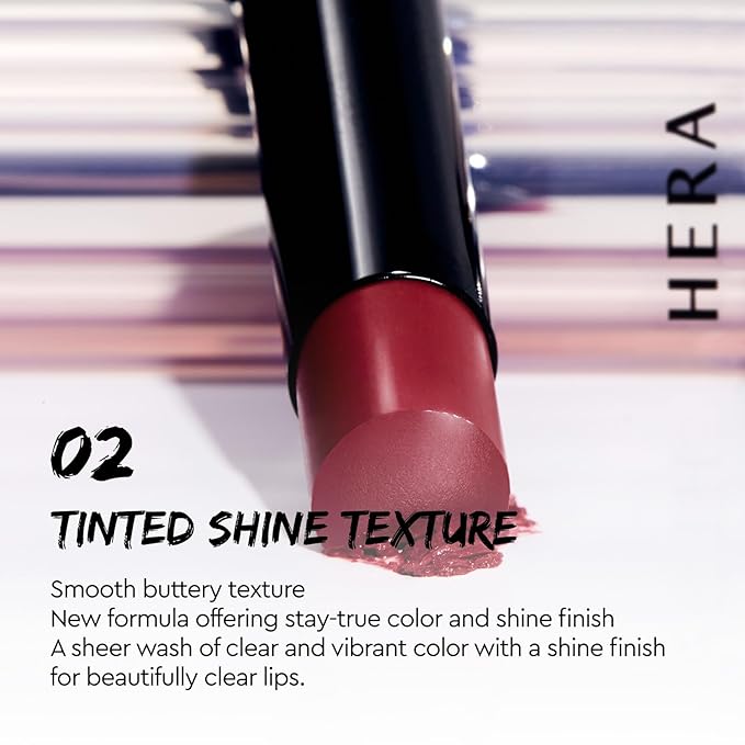 HERA Sensual Tinted Shine Stick 3.5g #297 FEVER | 12HR Long-lasting Lipstick, Sheer & Buildable Lip Tint Stain, Hydrating Formula with Vitamin E, Smooth Finish and Luxurious Korean Makeup