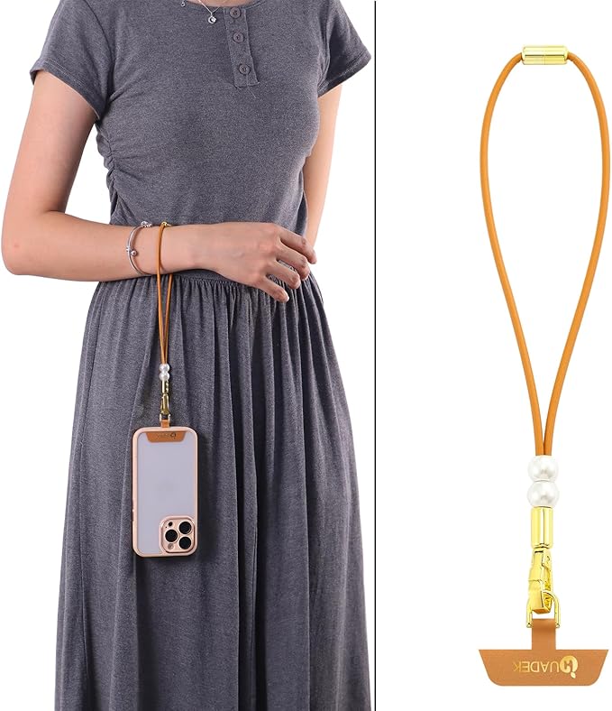 Leather Phone Wrist Strap,Universal Adjustable Key Lanyard,Stylish Wristlet Keychains for Women&Men