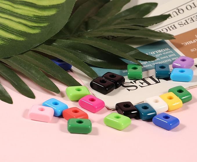 40 PCS Letter Beads 3D Acrylic 21mm x 8mm I Loose for Jewelry Making Bracelet Necklaces Keychain Phone Bag Chain Key Chains(Mixed Color I)