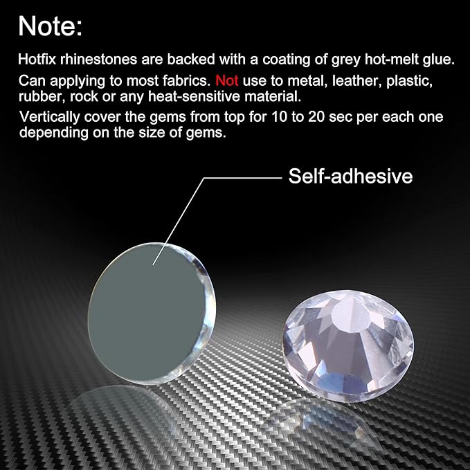144pcs Hotfix Rhinestones Flatback Crystal Rhinestones for Crafts Crafting Clothes Shoes DIY Decorations, SS60(12.0mm), Crystal