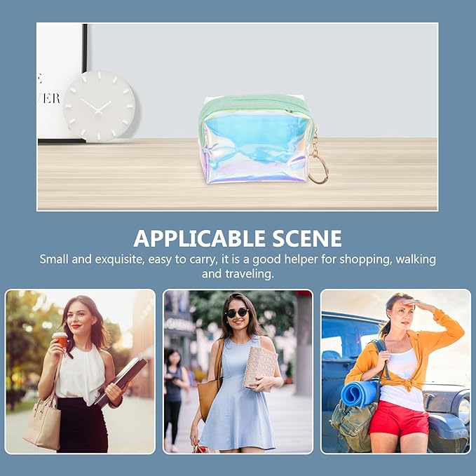 Mini Purse Keychain Coin Purse Keychain Clear Coin Purse Coin Wallet Clear Coin Pouch Mini Makeup Pouch Change Purse