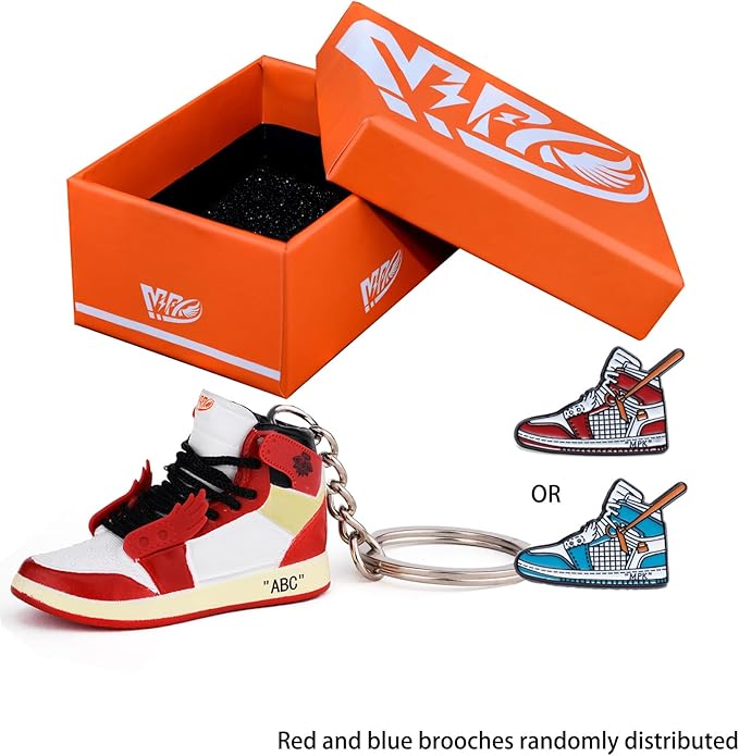 MPK 3D Mini Shoe Keychain,Sneaker Shoe lovers Keychainirthday Birthday Party Mystery Goodie Bag Prizes