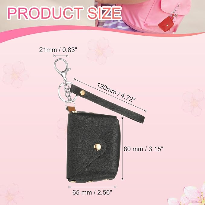 PATIKIL Coin Purse Keychain, Mini Cute Tote Bag Key Chain Earphone Pouch Coin Bag Keyring Purse Charm