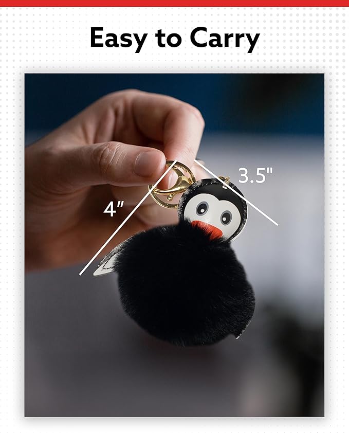 ALPI Super Plush Keychain - Cute Keychain for Bags, Keys, & More - Adorable Purse Charm - Pack of 5