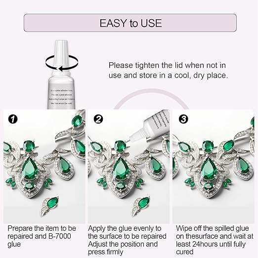 15 PCS 15ml B7000 Glue Clear with Precision Tip, Rhinestone Glue for Nail, Craft Glues, Jewelry Glues, Jewelry Making, Nail Art, DIY, Makeup, Shoes