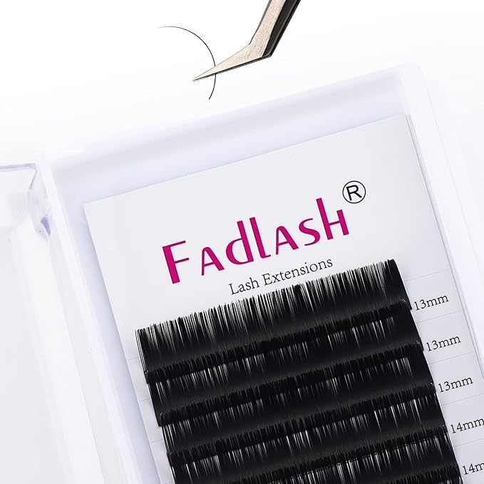 Eyelash Extension Mixed Tray D Curl Lash Extensions 13-16mm Premium Silk Classic Lash Extensions Matte Black Professional Eyelashes Extension Semi Permanent Eyelashes (0.15-D, 13-16mm)