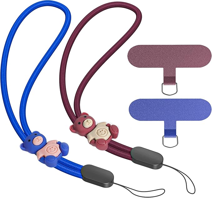SURDOCA Adjustable Phone Lanyard, Camera Wrist Strap, Nylon Wrist Lanyard, Phone Wristlet, Anti Theft Phone Strap, Lanyard for Earphone, USB Flash Drive, ID Name Tag Badge