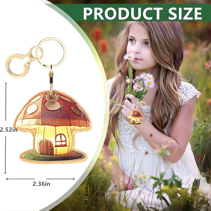 Leather Keychain Holder Case Compatible with AirTag,Cute Protective Apple Air Tag Cover with Keychain Ring,Anti-Scratch Finder GPS Tracker Case for Wallet Keys,bag,pets(Figure 4)