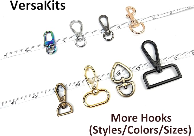 10 Pcs Heavy Duty Swivel Lobster Claw Clasps 3/8 Inch Push Gate Snap Hooks Trigger Clips for Handbag Purse Keychain