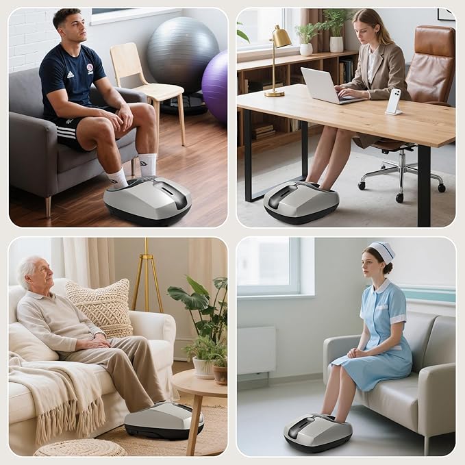 Howdy Shiatsu Foot Massager with Heat and Cold, 2026 Upgraded Adjustable Intensity & 30% Larger Heat Area, Relief for Plantar Fasciitis Neuropathy, Remote Control, Fits Size 13, Gift for Women Men
