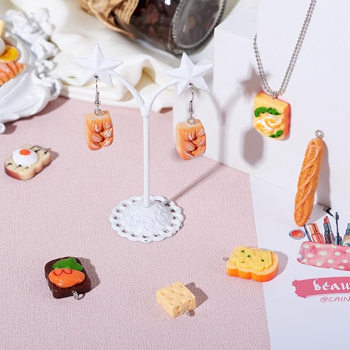 Craftdady Resin Plastic Miniature Food Snack Pendants Charms Ice Drink Juice Pendants Cute Bottle Fruit Keychain Charms Hang Ornament for DIY Craft Earring Bracelet Necklace Jewelry Making
