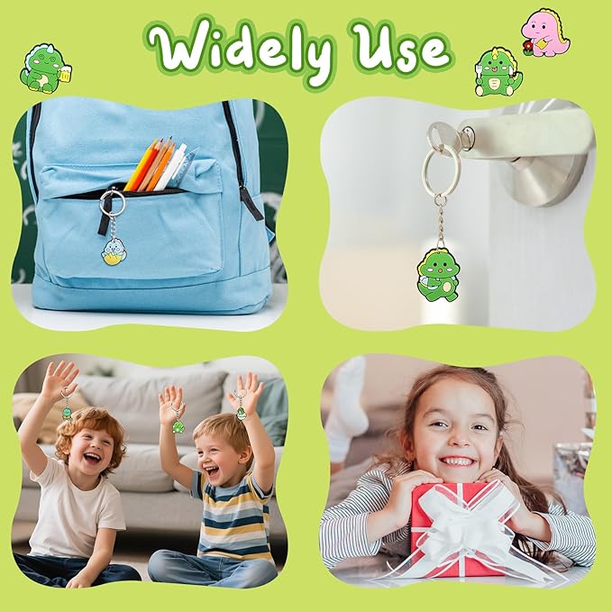 Keychains Bulk DIY Cute Keychain Charms Backpack Charms for Girls Backpack Keychains PVC Key Ring Party gifts