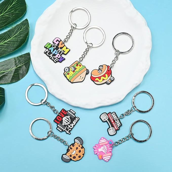 Keychains Bulk DIY Cute Keychain Charms Backpack Charms for Girls Backpack Keychains PVC Key Ring Party gifts