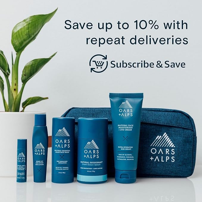 Oars + Alps Clear Face Sunscreen Stick, SPF 35 Travel Sunscreen Roll On for Face & Body, SPF Stick with Vitamin E & Antioxidants, Water & Sweat Resistant, All Skin Types, Moisturizing, 1.7oz, 1pk
