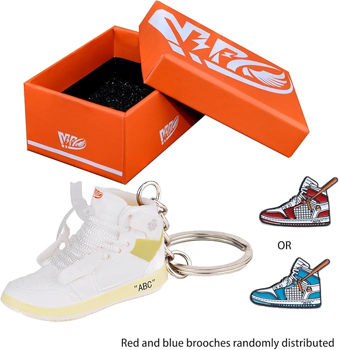 MPK 3D Mini Shoe Keychain,Sneaker Shoe lovers Keychainirthday Birthday Party Mystery Goodie Bag Prizes
