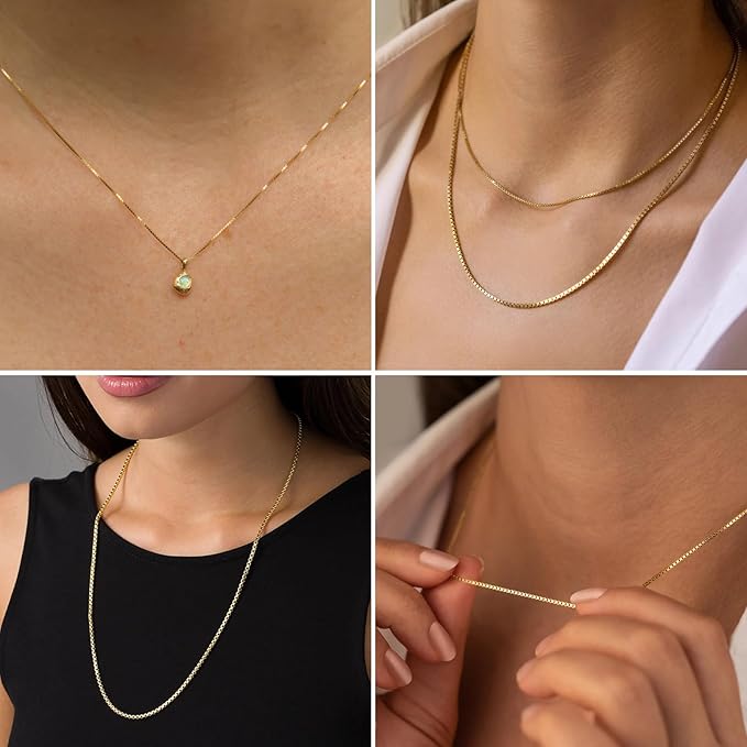 33FT Gold Box Chain for Jewelry Making 1.5MM Gold PVD Plated Staianless Steel Square Box Chain Roll Bulk for DIY Crafts Jewelry Making