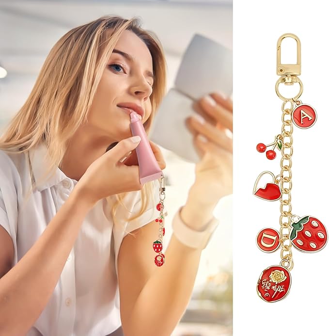 360 Pcs Charms Lip Gloss Keychain Making Kit,Including Key Clips, Lobster Claw Keychains, Extension Chains, Jewelry Pliers, and Bag Charm kit, Suitable for Jewelry Making Christmas gift for women