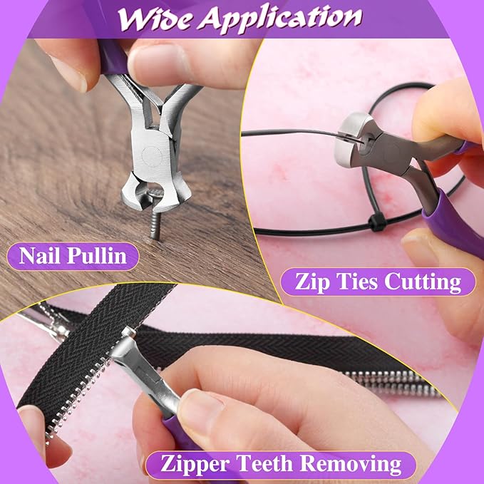 SPEEDWOX Mini End Cutting Pliers - 3-Inch End Nipper, Jewelry Wire Cutters and Zipper Pliers
