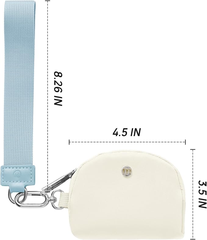 Mum's Memory Mini Zip Around Wristlet Wallet for Women Dual Pouch Wristlet Portable Wallet Coin Purse Mini Women Coin Pocket