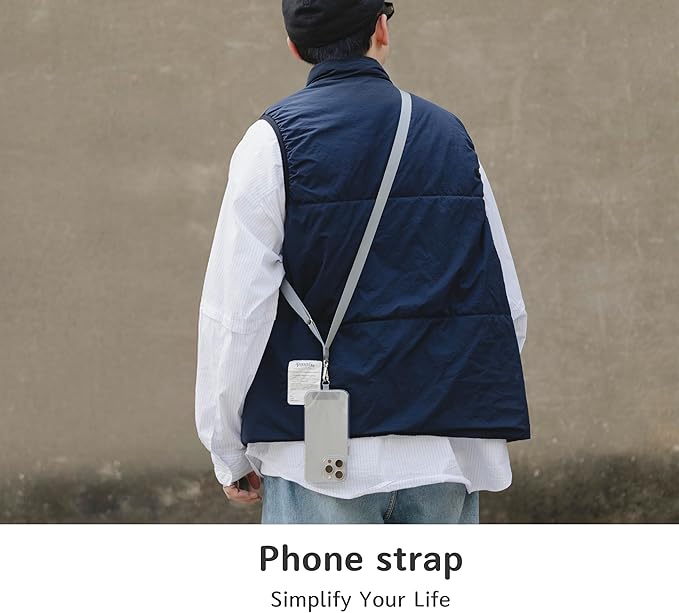 EKAX-Adjustable Anti-Theft Phone Lanyard Crossbody and Neck Strap with 2 Tether Tabs, Hands-Free Strap for Wallet, Keys,