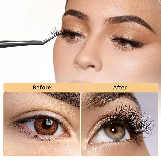 QUEWEL Cluster Lashes 240Pcs Individual Lashes 30D+40D C Curl Mix8-14mm Lash Extensions Clusters Lashes Soft&Natural False Eyelashes Individual DIY Eyelash Extension at Home(30D+40D C MIX8-14)