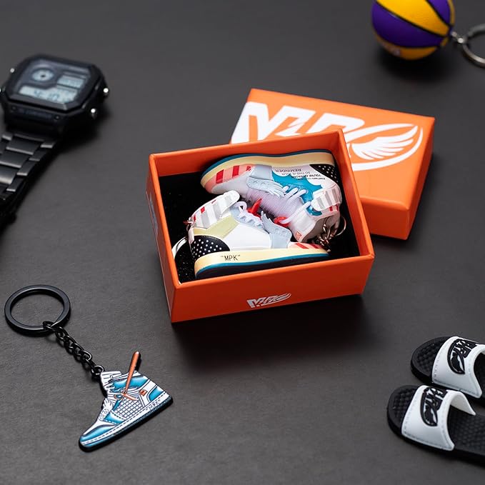 MPK 3D Mini Shoe Keychain,Sneaker Shoe lovers Keychainirthday Birthday Party Mystery Goodie Bag Prizes