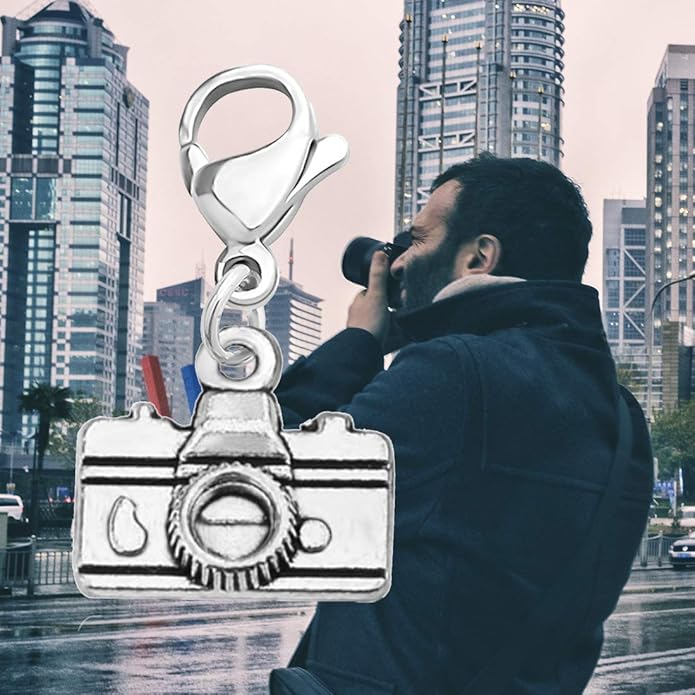 CHOORO Camera Charm Camera lovers Gift Photography Zipper Pull Jewelry Photographer Gift Photographic Charm
