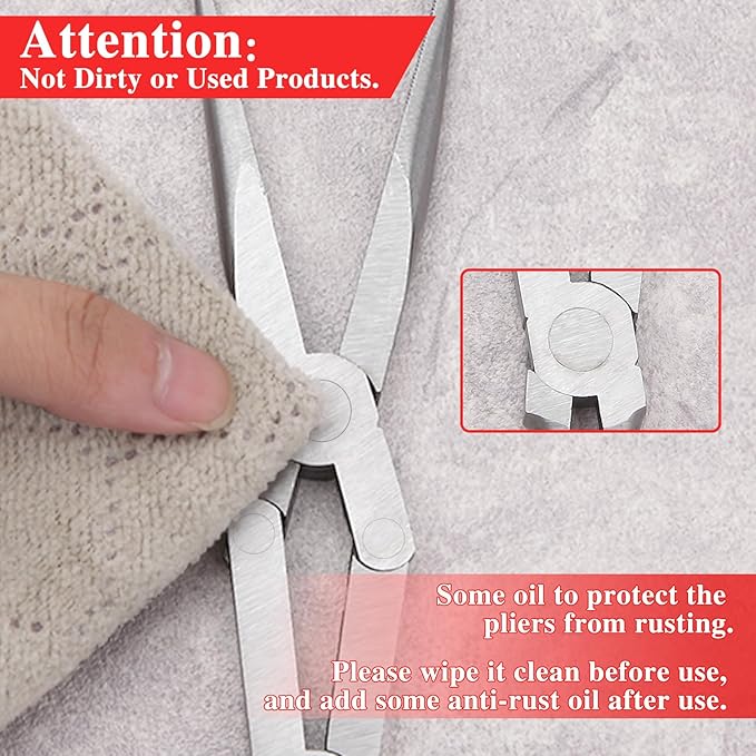 13" Extra Long Needle Nose Pliers, Straight Dual Material Long Reach Pliers with Serrated Jaw, Double-joint Long Nose Pliers Extended Reach Needle Nose Pliers for Hard to Reach Narrow Spaces