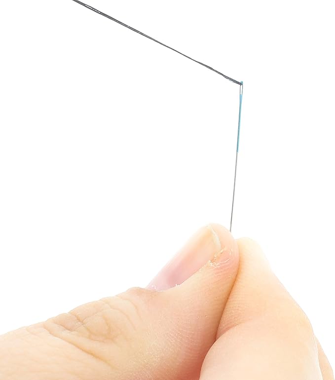 The Beadsmith ColorEYES Beading Needles, Size 11, 1 Pack (25 Needles), Blue Colored Tip for Easy Identification of Size, Use for Loom Weaving Bead Work, Off-Loom Stitch & Jewelry Making w/Seed Beads