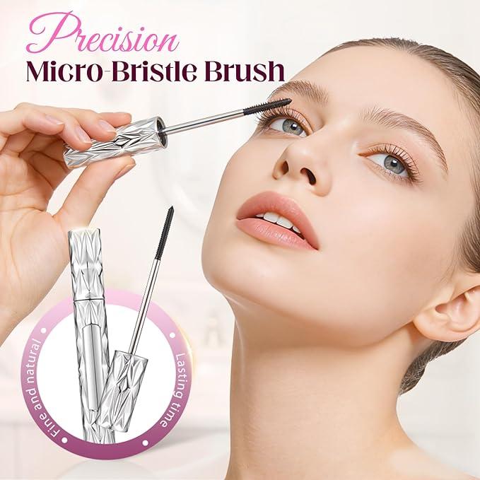 Eyelash Primer, Tubular Eyelash Primer, Iron Wand Mascara, Waterproof Quick Drying Long Curling Mascara, Natural And Non-Smudged, No Flaking, No Clumping(1)