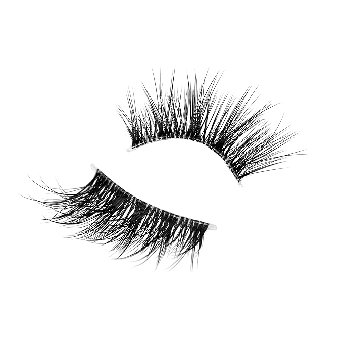 Half Lashes for Nude Makeup Fake Eyelashes Strips Natural Volume 8 Pairs Pack 3/4 Short Band Wispy Fairy Lashes Cat Eye Look Short Small Asian Accent Lash Wispies Faux Mink False Eyelash Extensions