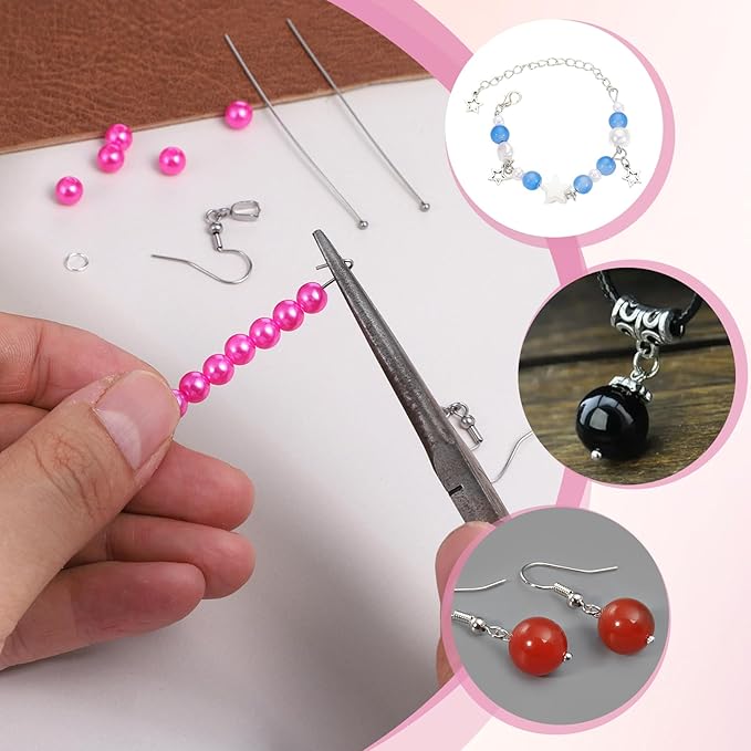 200pcs 60mm/2.36 Inch Stainless Steel Ball Head Pins Silver Jewelry Making Pins Bendable Headpin for Earring Pendant Bracelet Necklace Jewelry DIY Craft